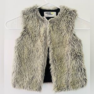 Faux fur vest